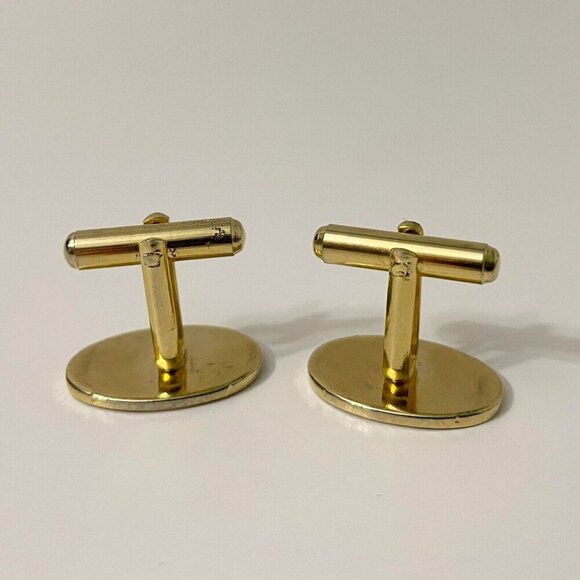 Vintage Mens Cufflinks 0.75 Inch Size Cuff Links - Picture 2 of 15